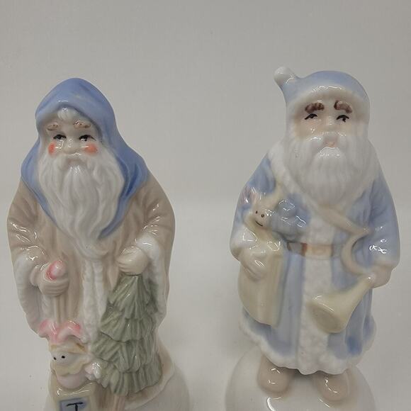 Vintage Santa Porcelain Figurine Around The World Series Set of 2 - Picture 2 of 14